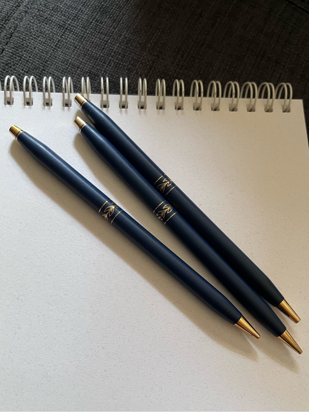 Vintage Navy Blue & Gold Cross Classic Century Pen & Pencil Set